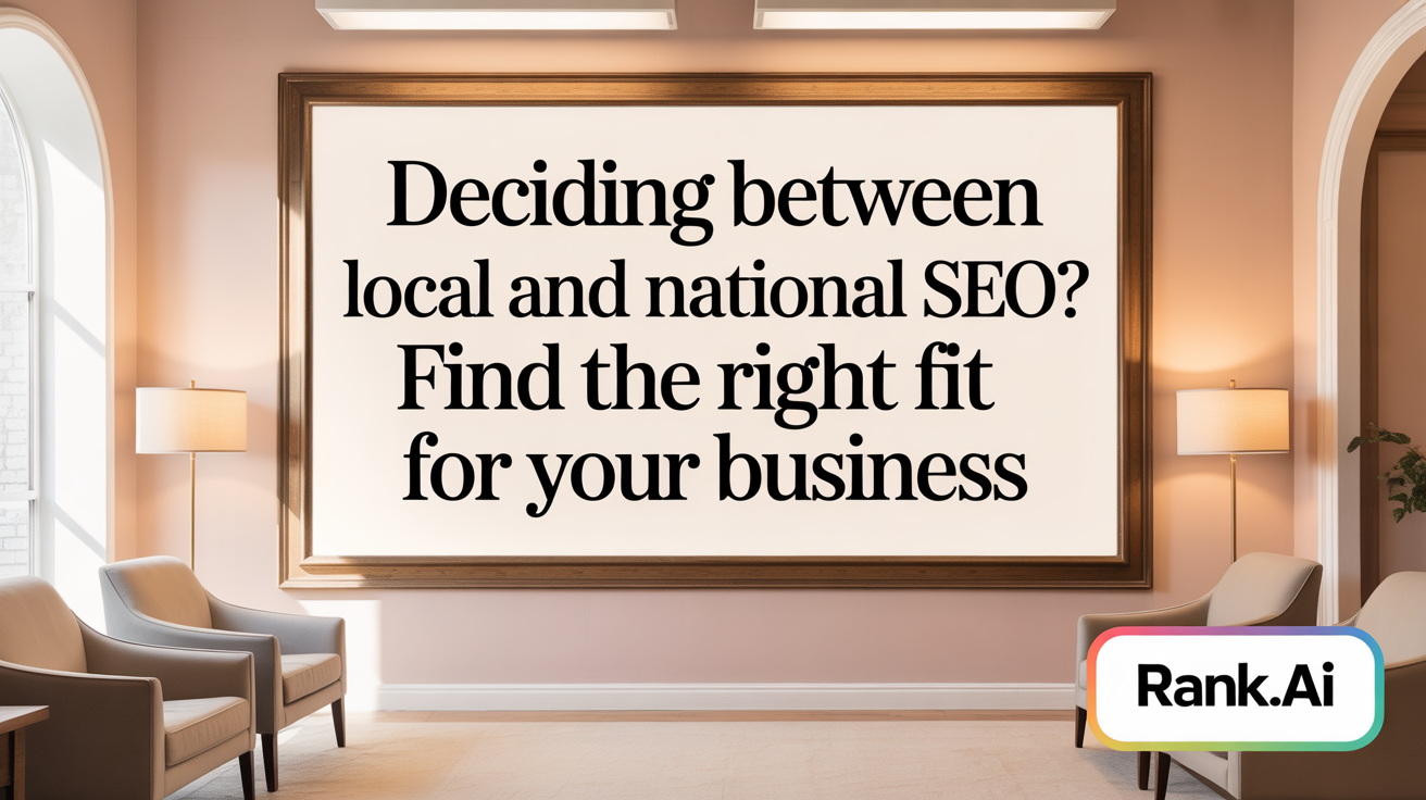 Deciding Between Local and National SEO? Find the Right Fit for Your Business