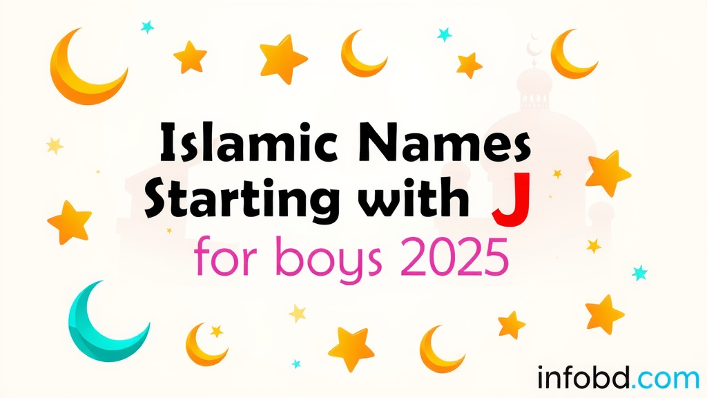 (J) জ দিয়ে ছেলেদের ইসলামিক নাম অর্থসহ ২০২৫