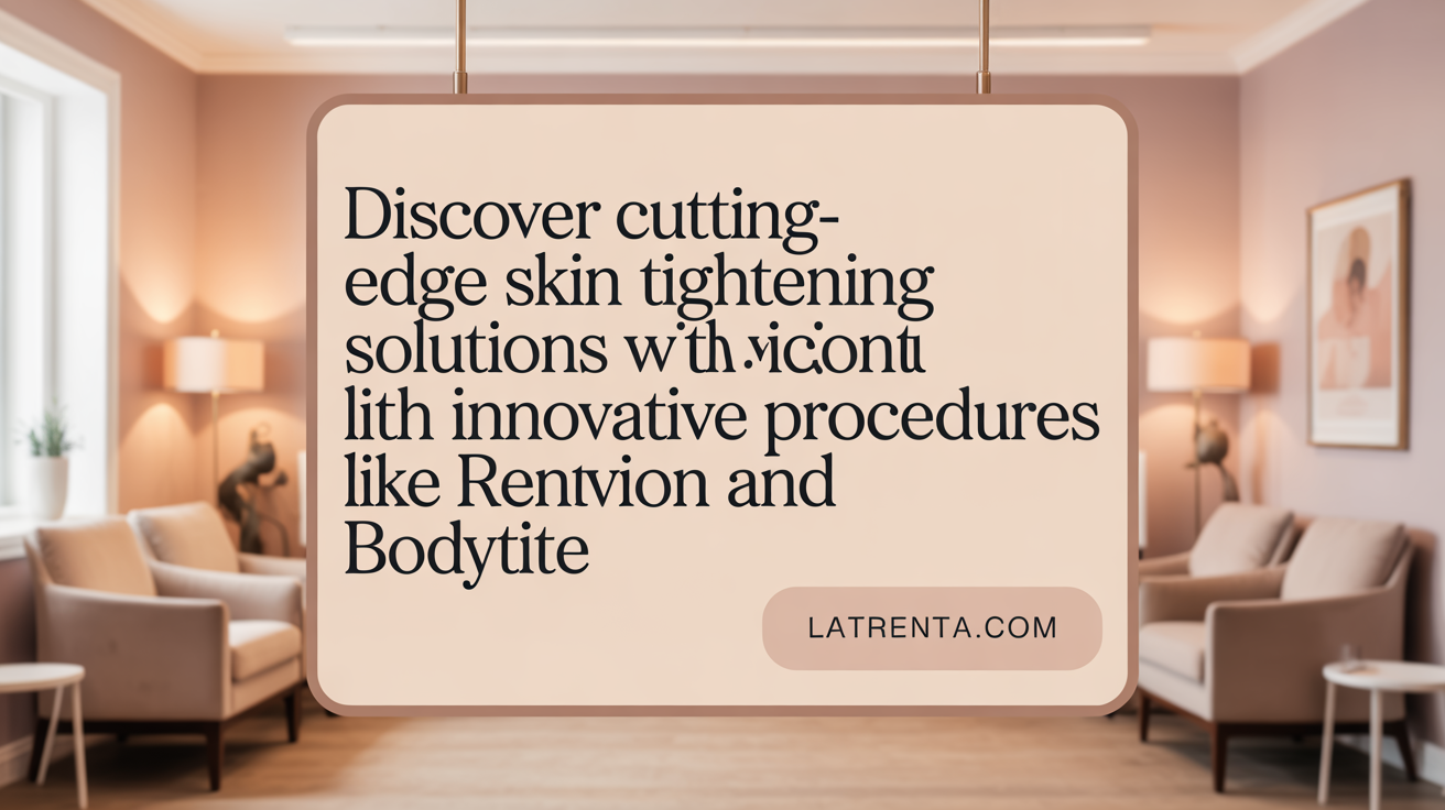 Discover advanced tech like Renuvion and BodyTite for better skin tightening