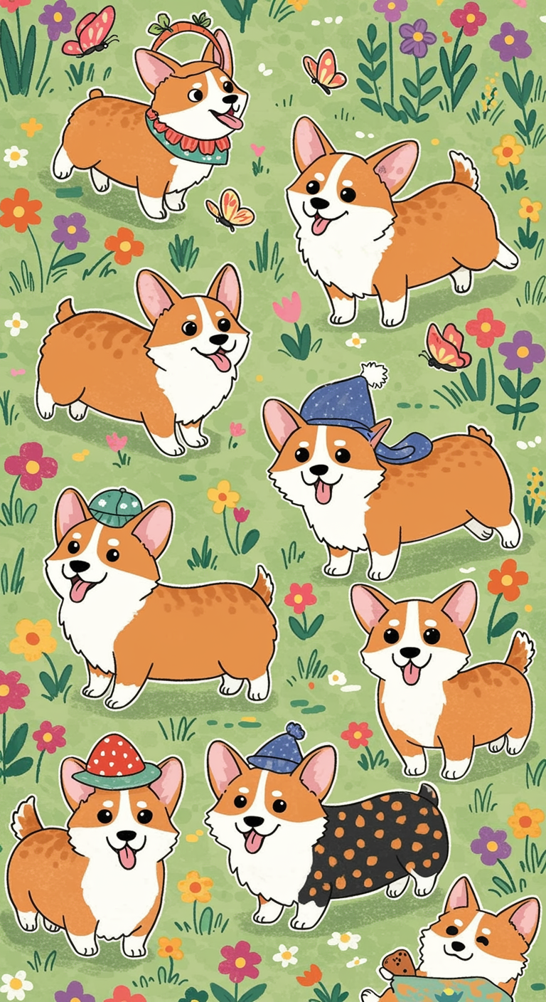 corgi drawing