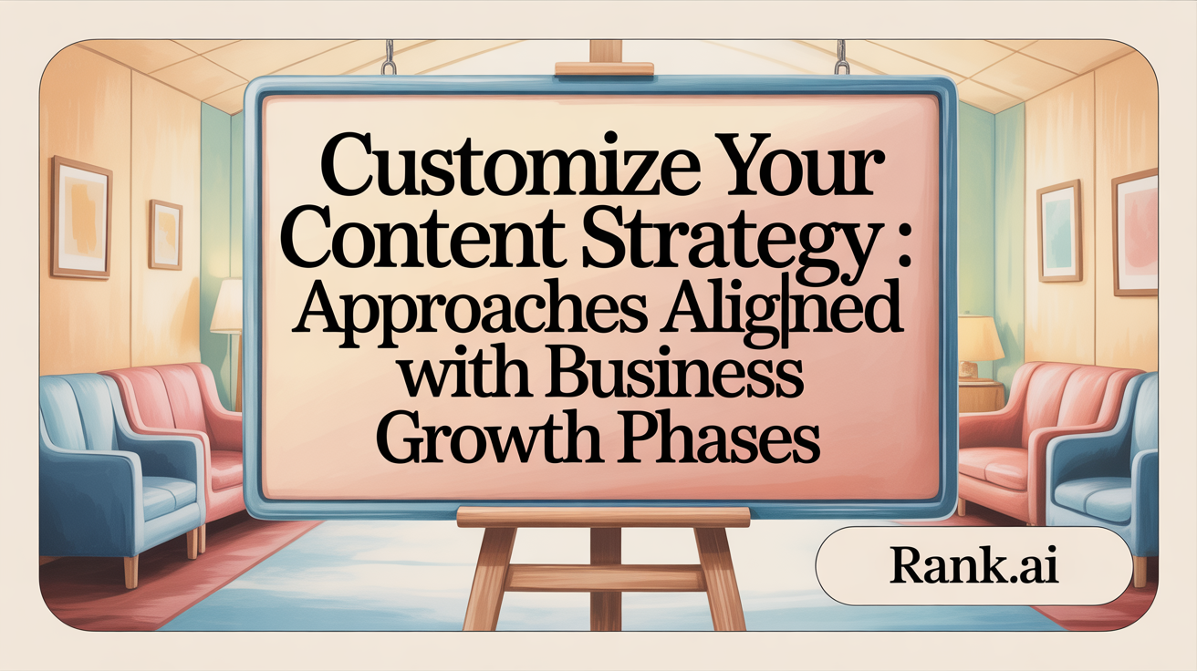 Customize Your SEO Approach: Strategies Aligned with Business Growth Phases