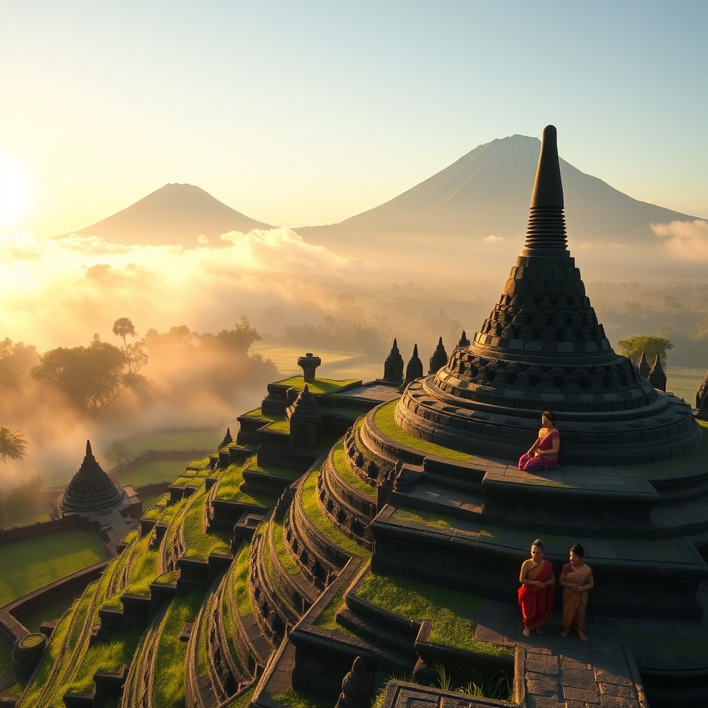 Borobudur: Budismo y volcanes en Java