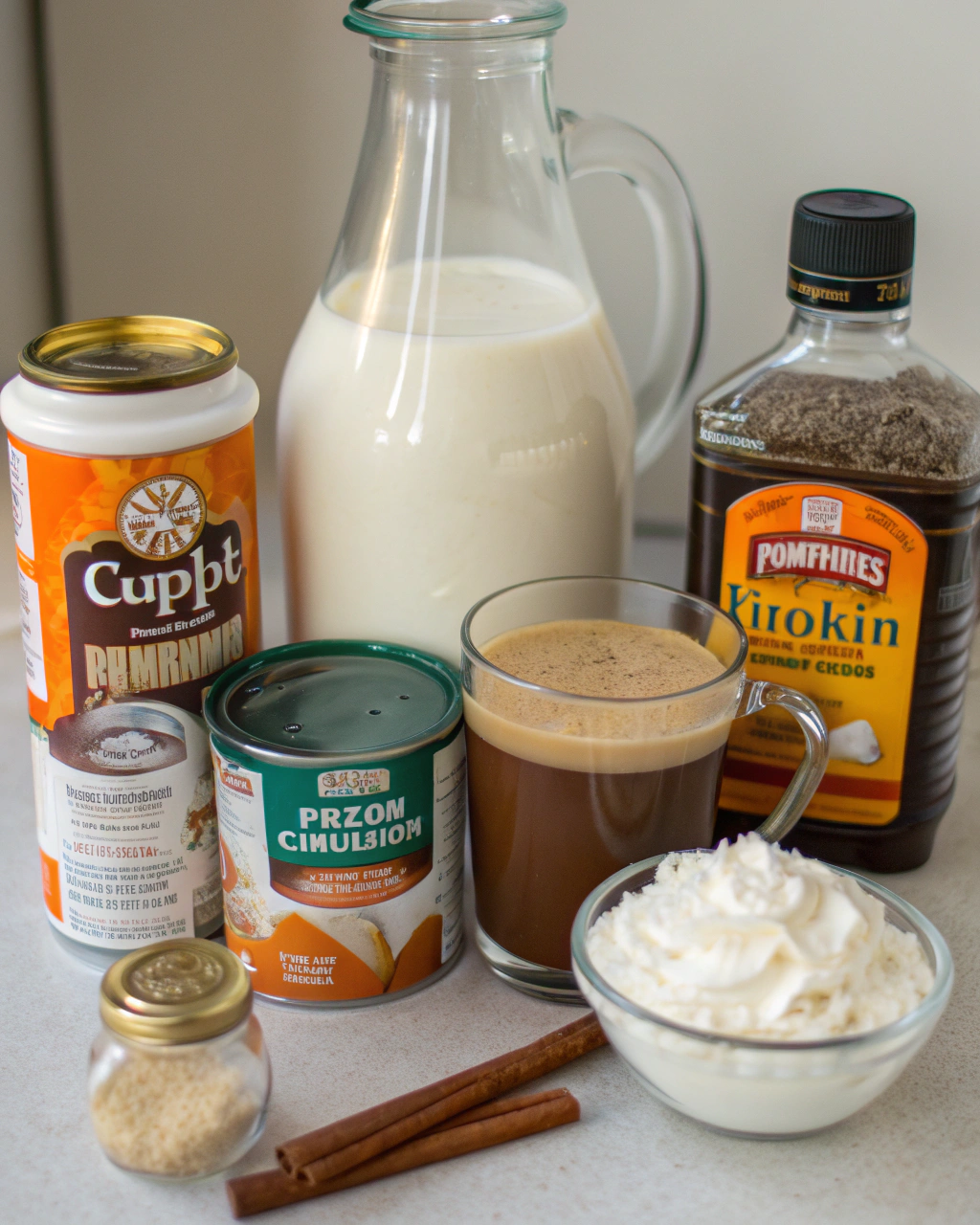 Pumpkin Spice Latte ngredients