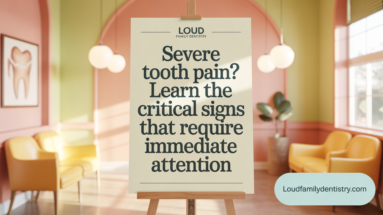 Severe Tooth Pain? Learn the Critical Signs That Demand Urgent Care