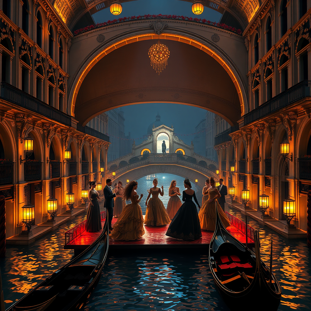Masquerade Ball Under the Rialto