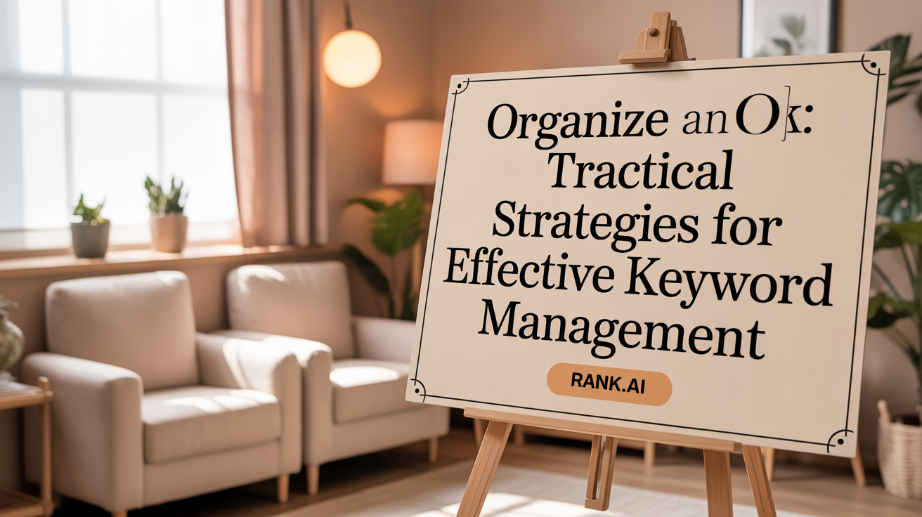Organize and Track: Practical Strategies for Effective Keyword Management