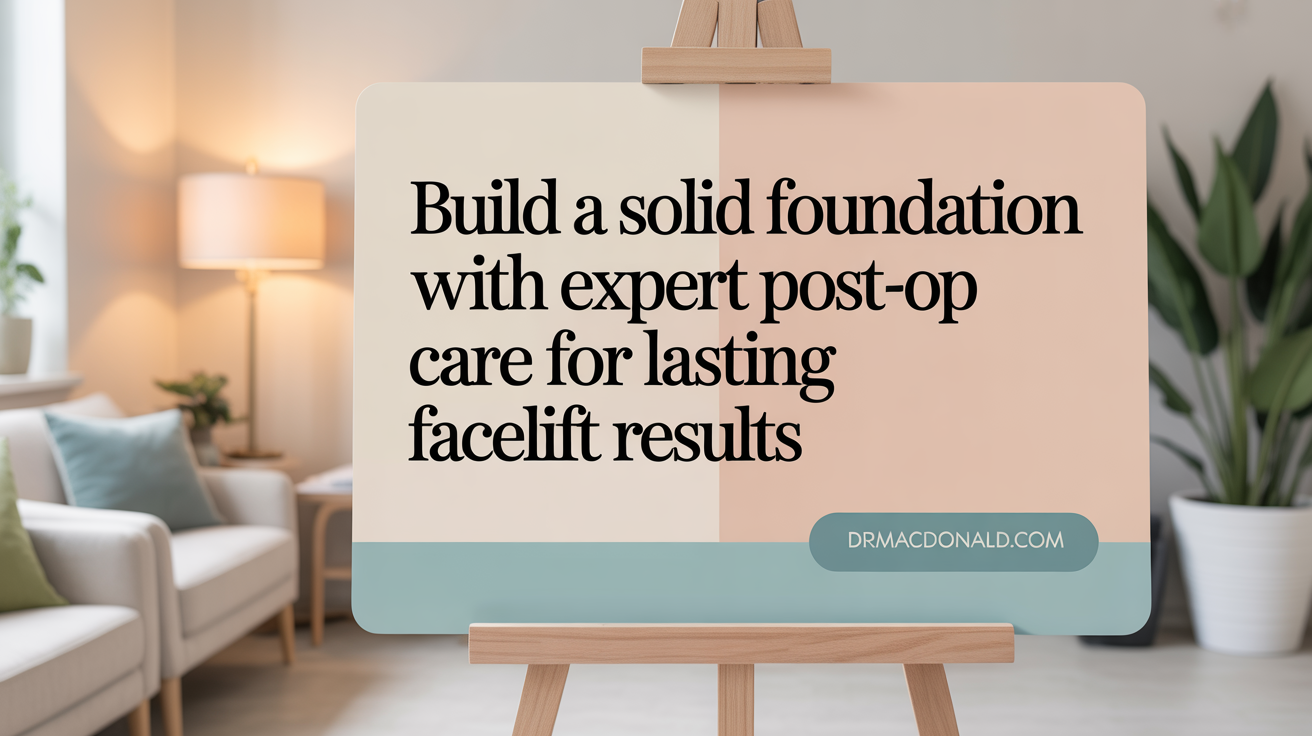 Build a solid foundation with expert post-op care for enduring facelift results