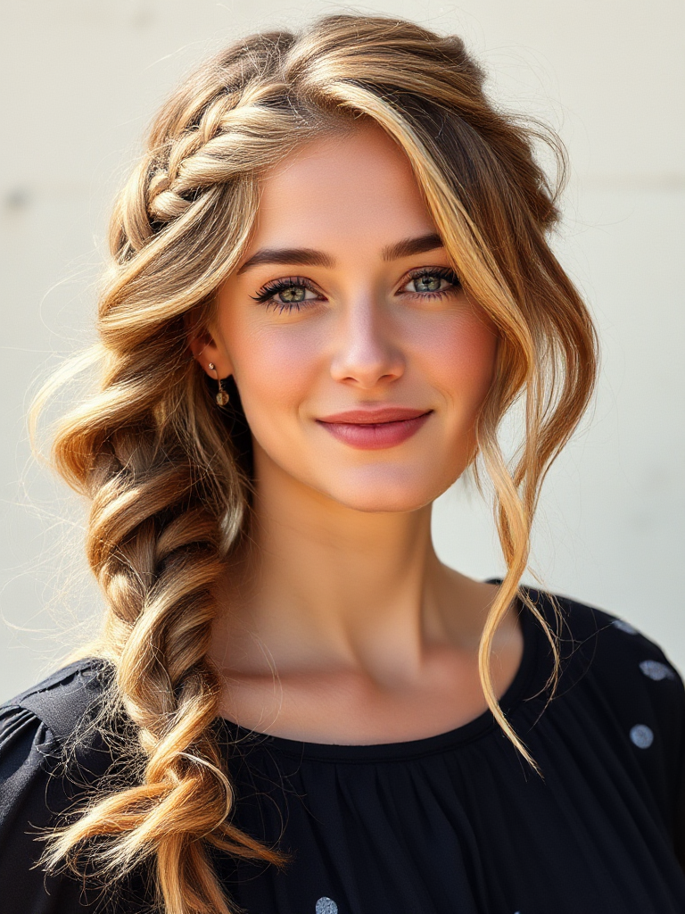 Boho Braided Updo