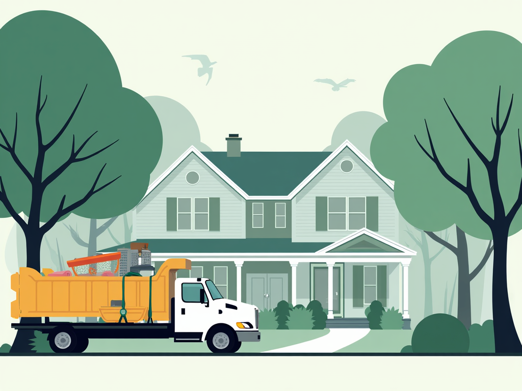 Durham estate cleanout illustration
