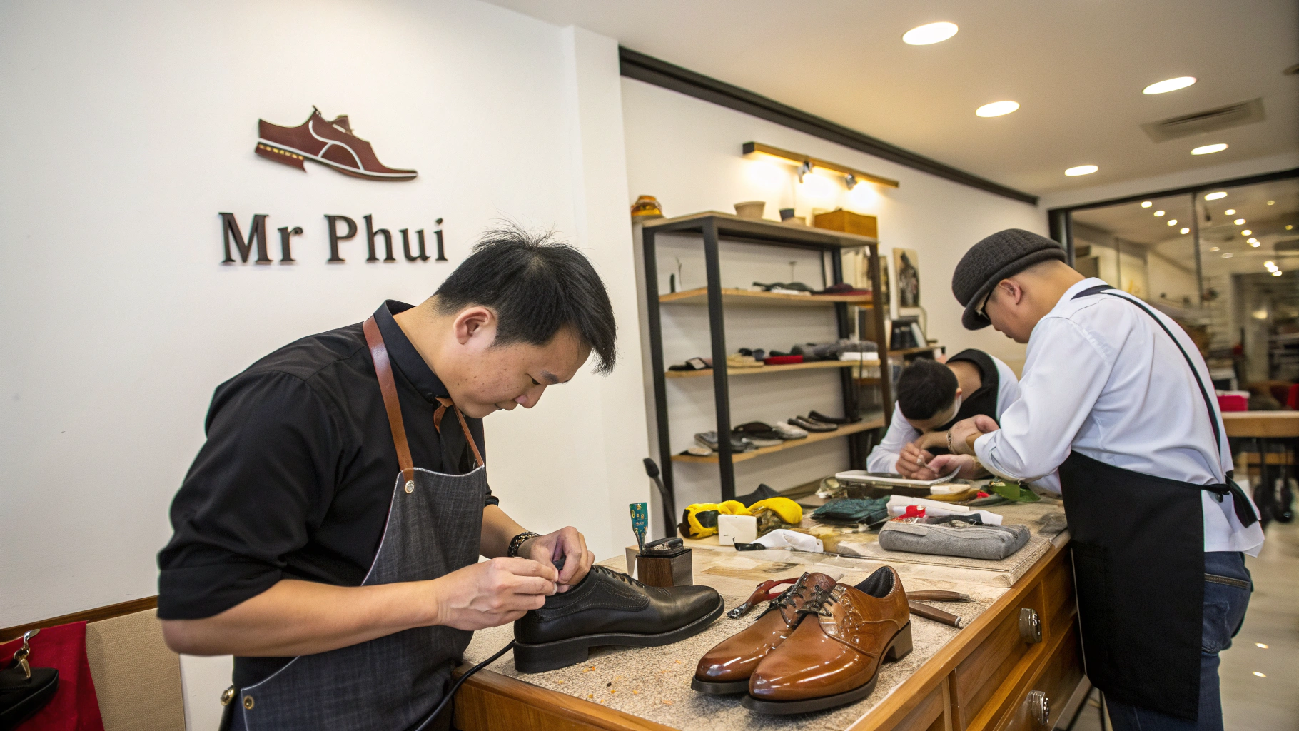 Chất lượng dịch vụ sửa chữa giày dép tại Mr Phủi
