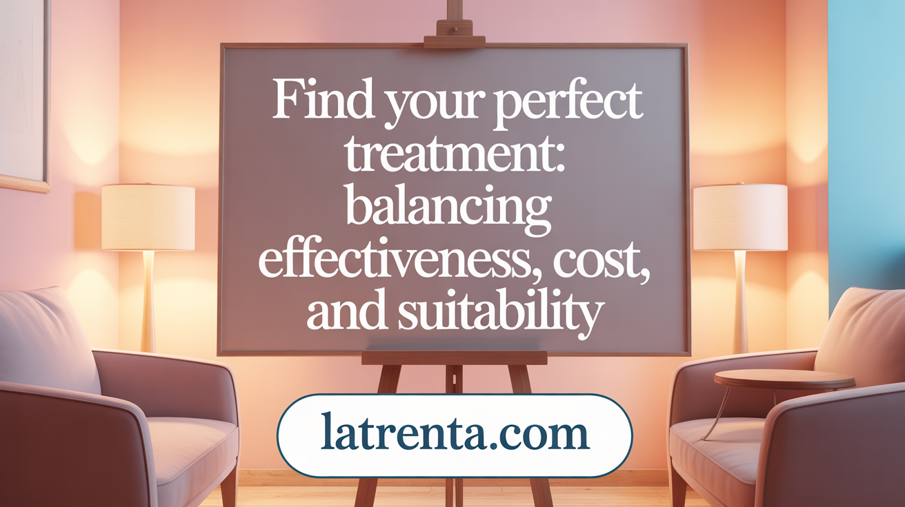 Find Your Perfect Treatment: Balance Effectiveness, Cost, and Suitability