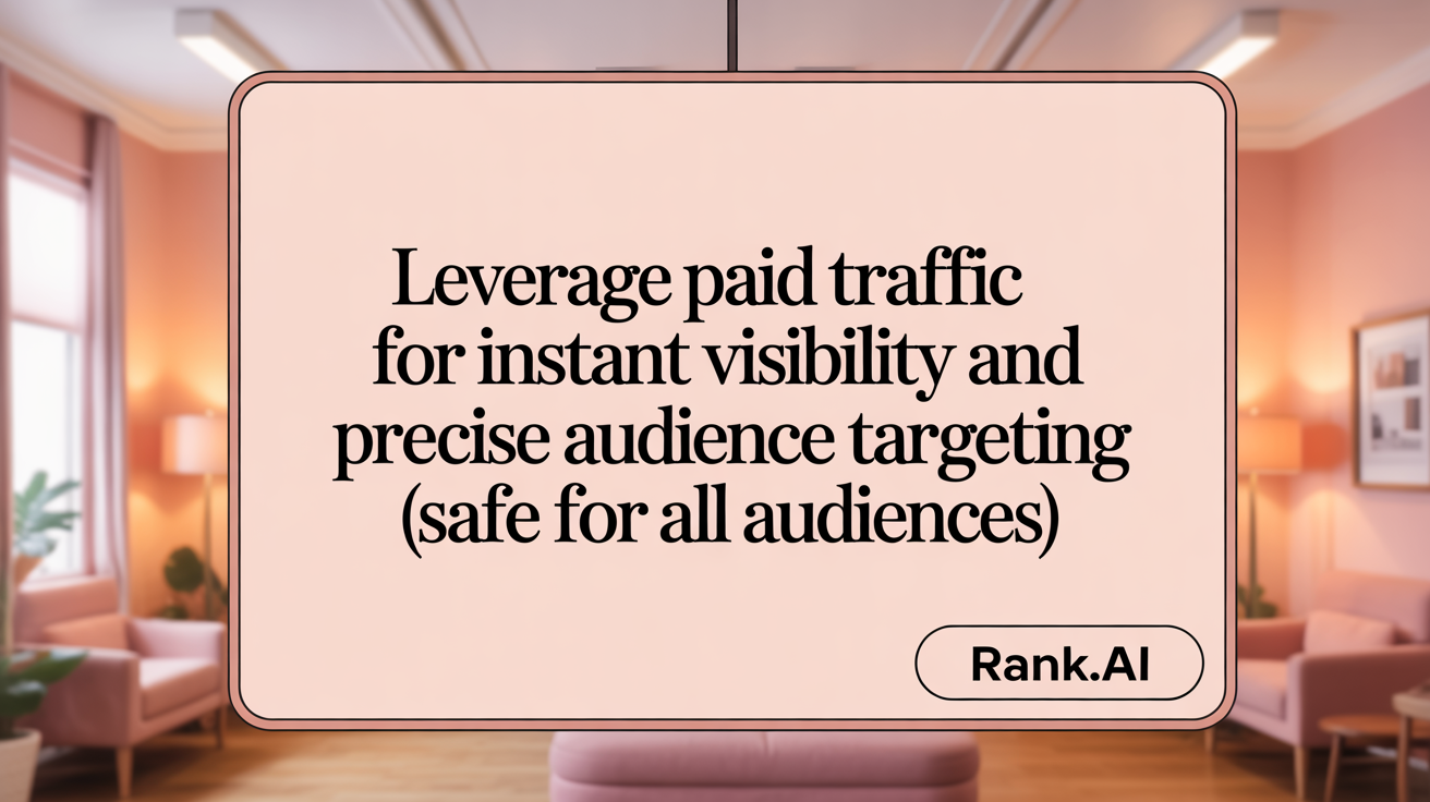 Leverage Paid Traffic for Instant Visibility and Precise Audience Targeting