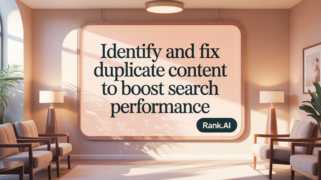 Identify and Fix Duplicate Content to Boost Search Performance