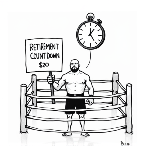 Dana White Faces Criticism Following Jon Jones Retirement single-panel cartoon