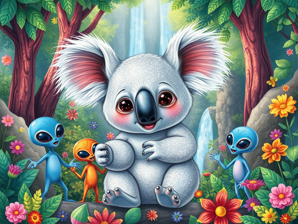 Silvy the Silver Koala and the Alien Adventure