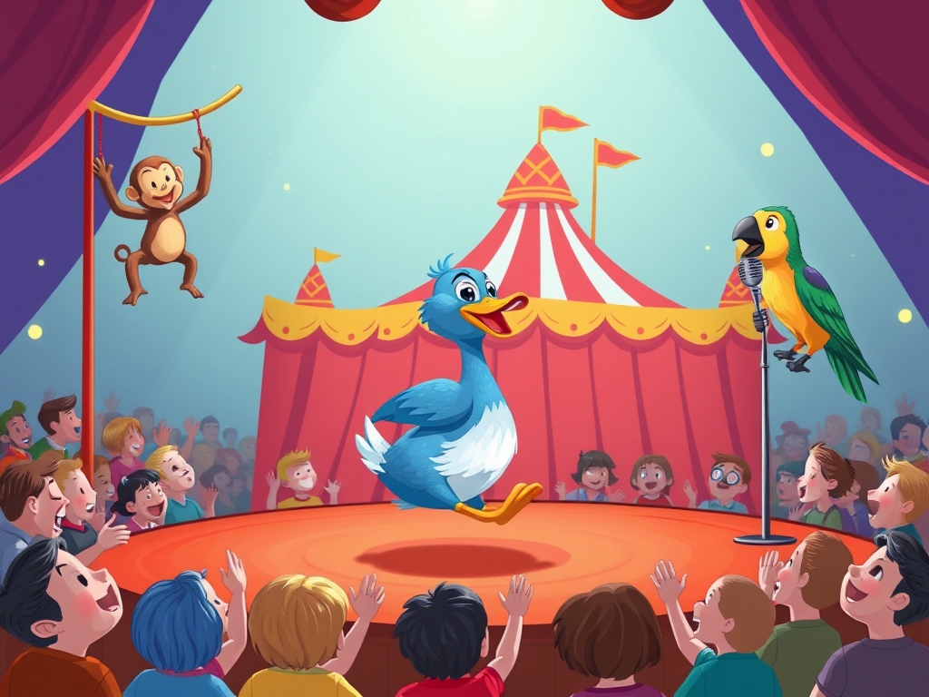 Dazzling Dilly the Blue Duck