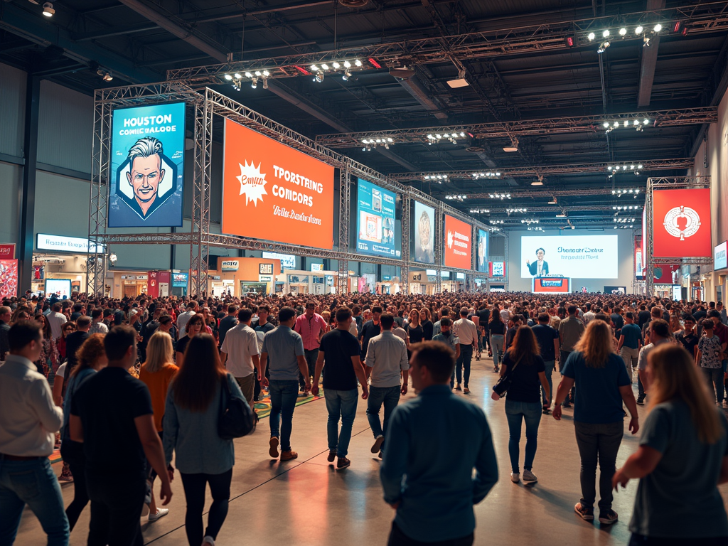 Comicpalooza vendor hall action