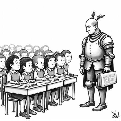 Impact of Infectious Diseases on Children Before Vaccination single-panel cartoon