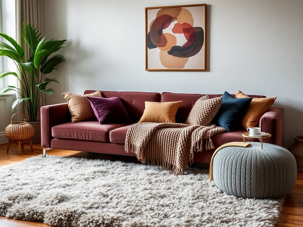 7. Luxe Textiles: Layering for Comfort and Style