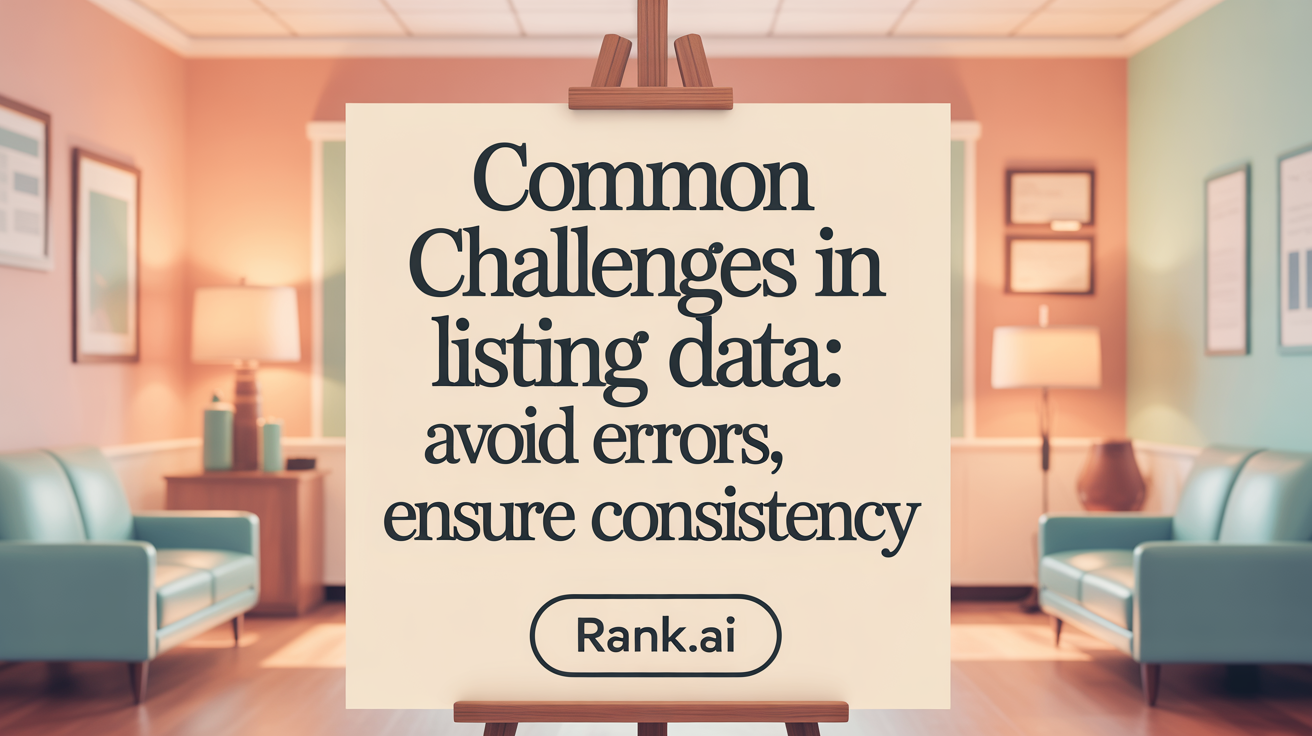 Common Pitfalls in Listing Data: Avoid Errors, Ensure Consistency