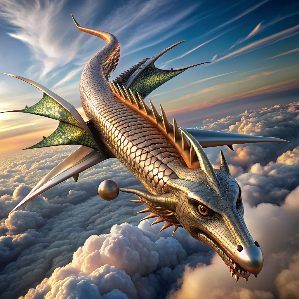 Mythical Dragon Serpent Airplane Design