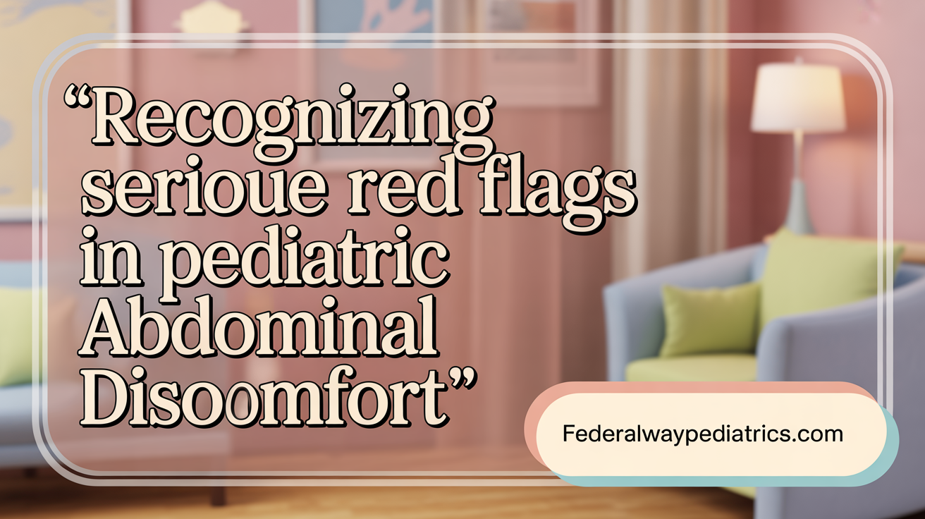 Recognizing Serious Red Flags in Pediatric Abdominal Pain