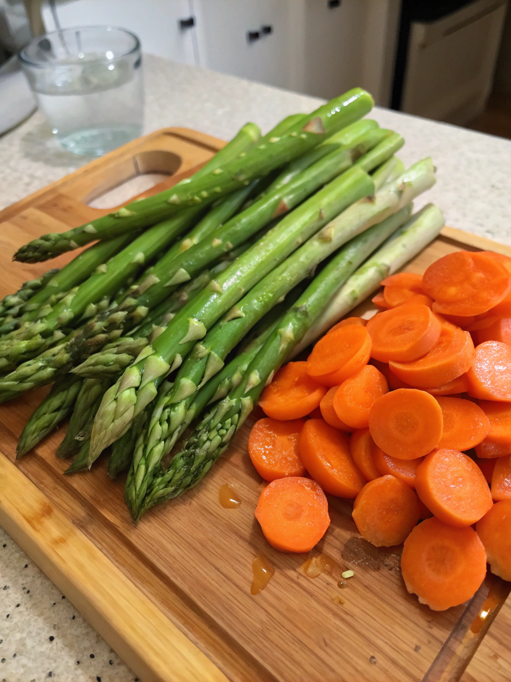 Ingredients for Asparagus and Carrot Salad