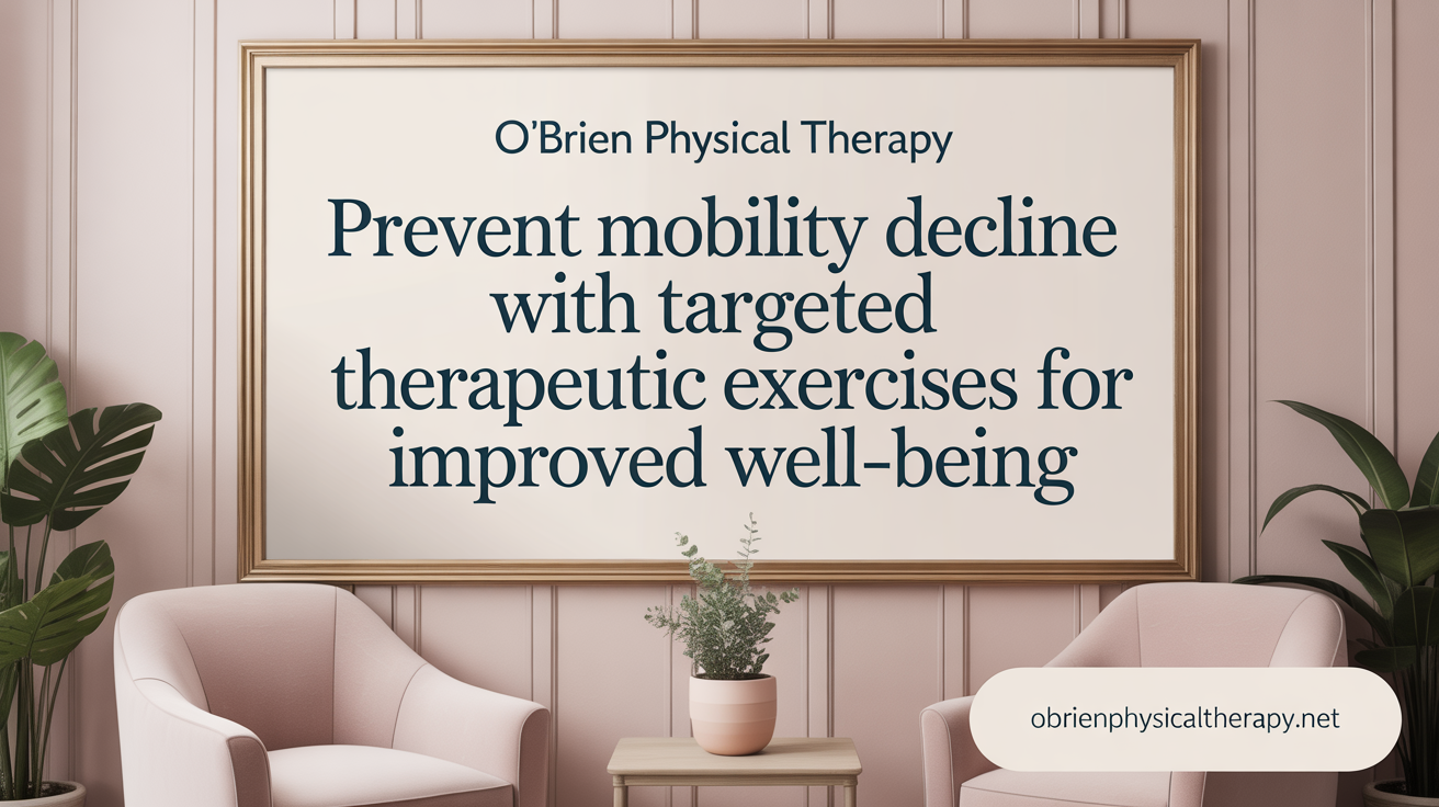 Prevent Mobility Decline with Targeted Therapeutic Exercises