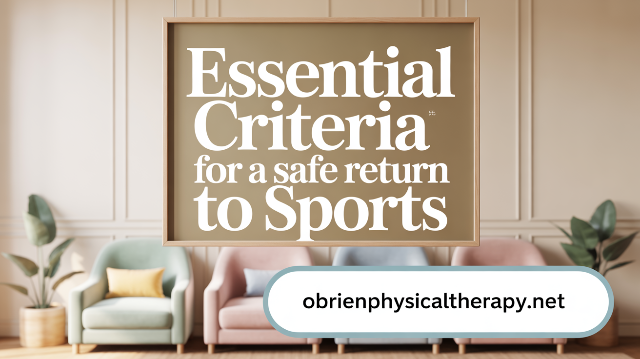 Essential Criteria for a Safe Return to Sport