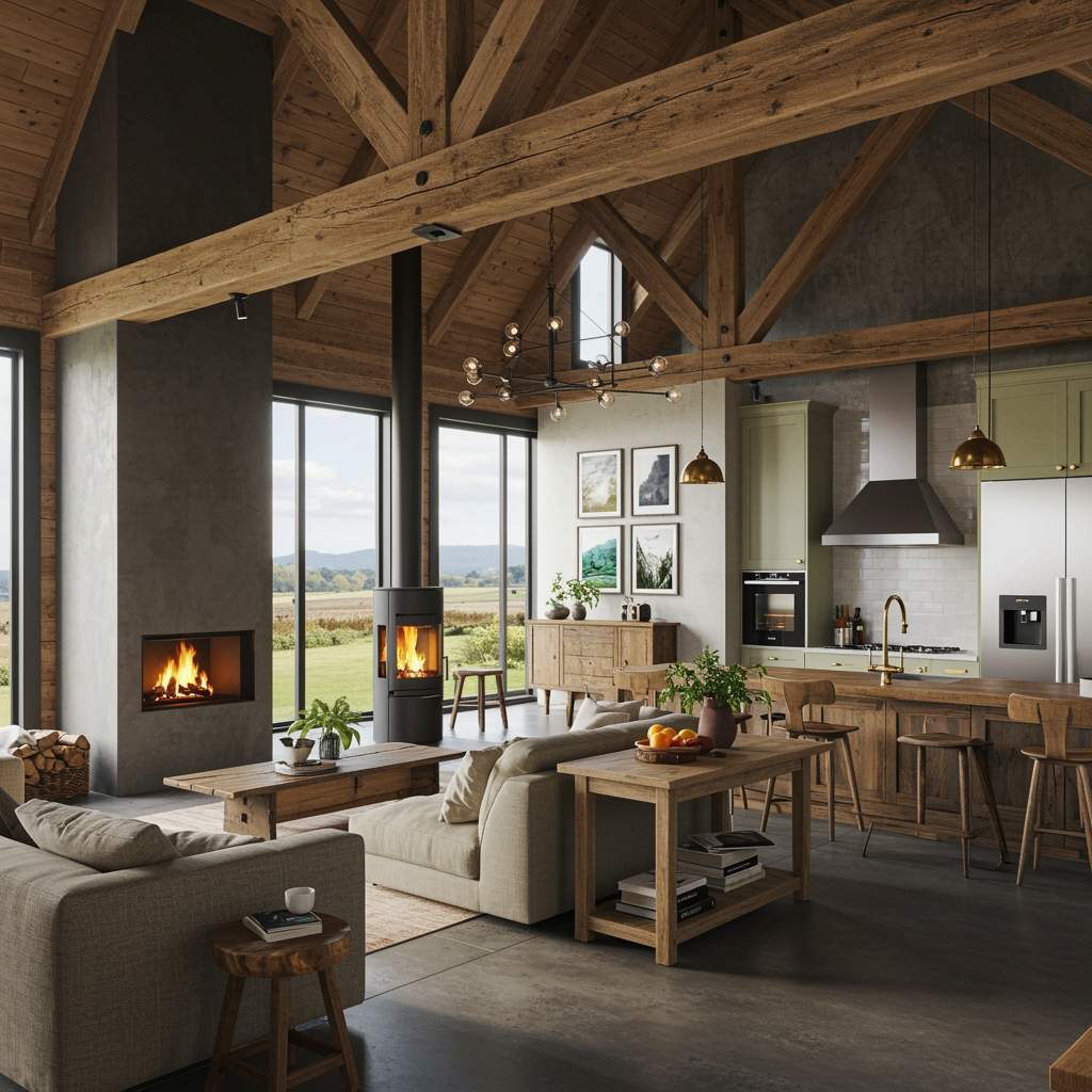 modern farmhouse interior