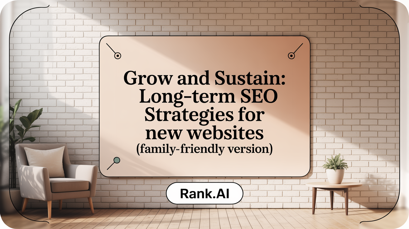 Grow and Sustain: Long-Term SEO Strategies for New Websites