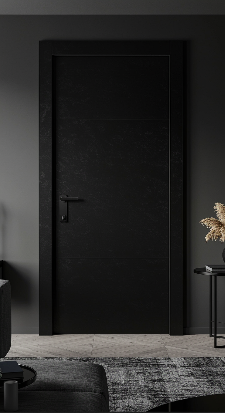 modern black interior doors