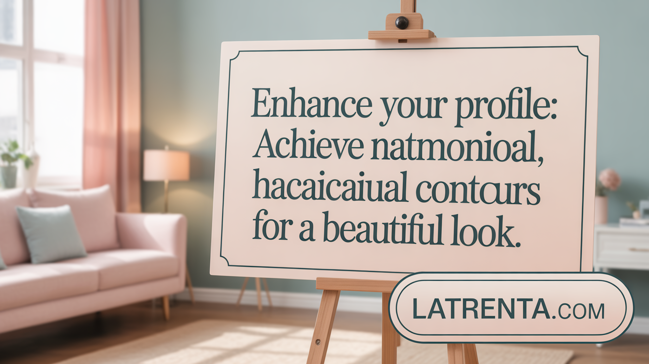 Enhance Your Profile: Achieve Natural, Harmonious Facial Contours