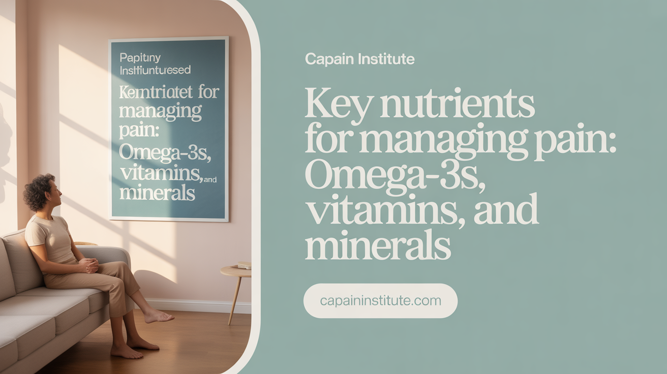 Key Nutrients for Managing Pain: Omega-3s, Vitamins, and Minerals