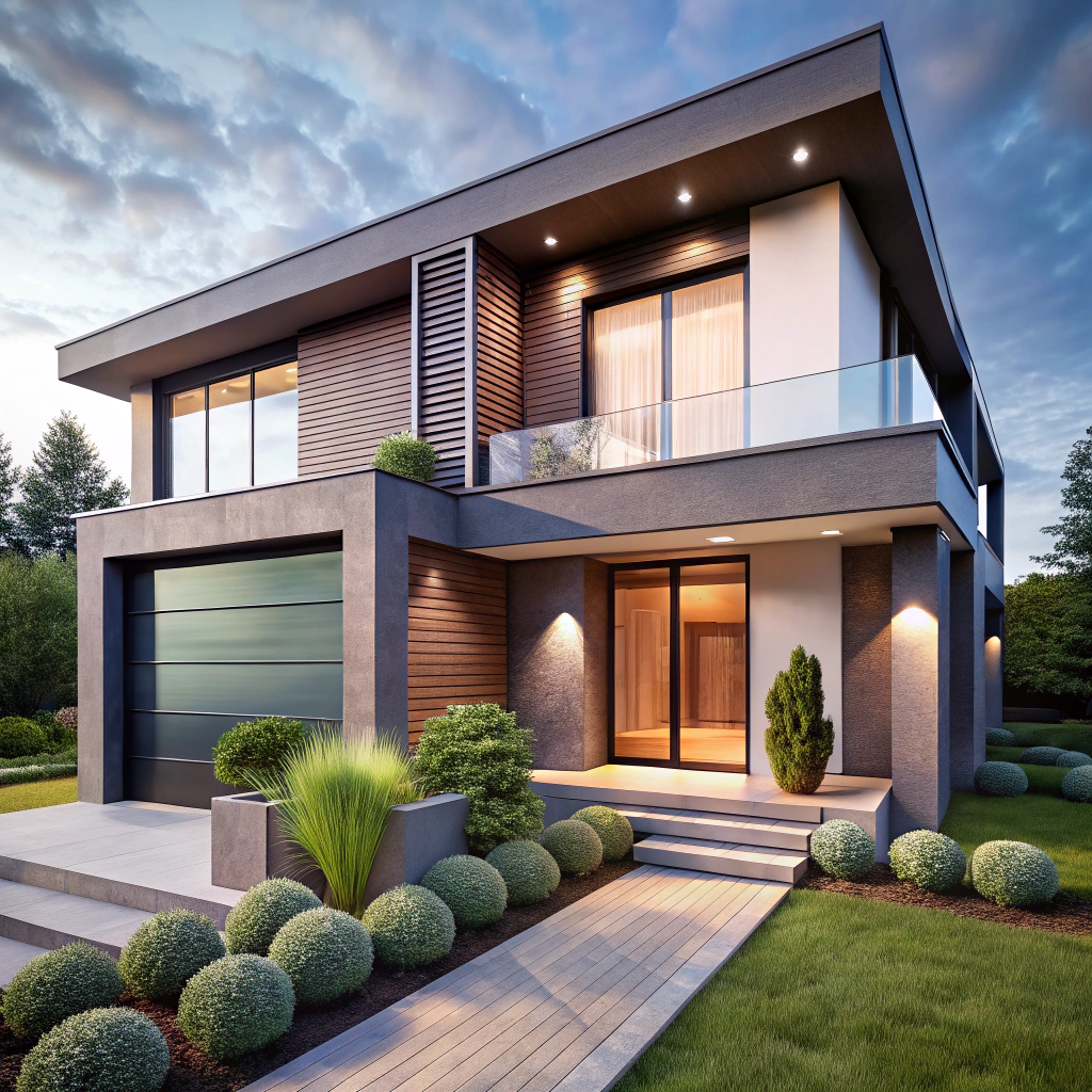 Modern Exterior House Design with Contemporary Elements