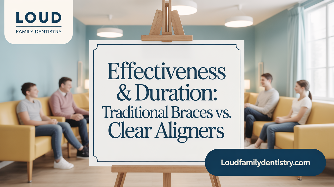 Effectiveness & Duration: Braces vs. Clear Aligners