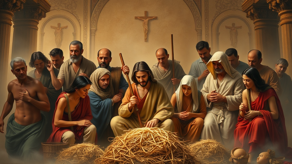 노동과 공동체 지원의 이미지