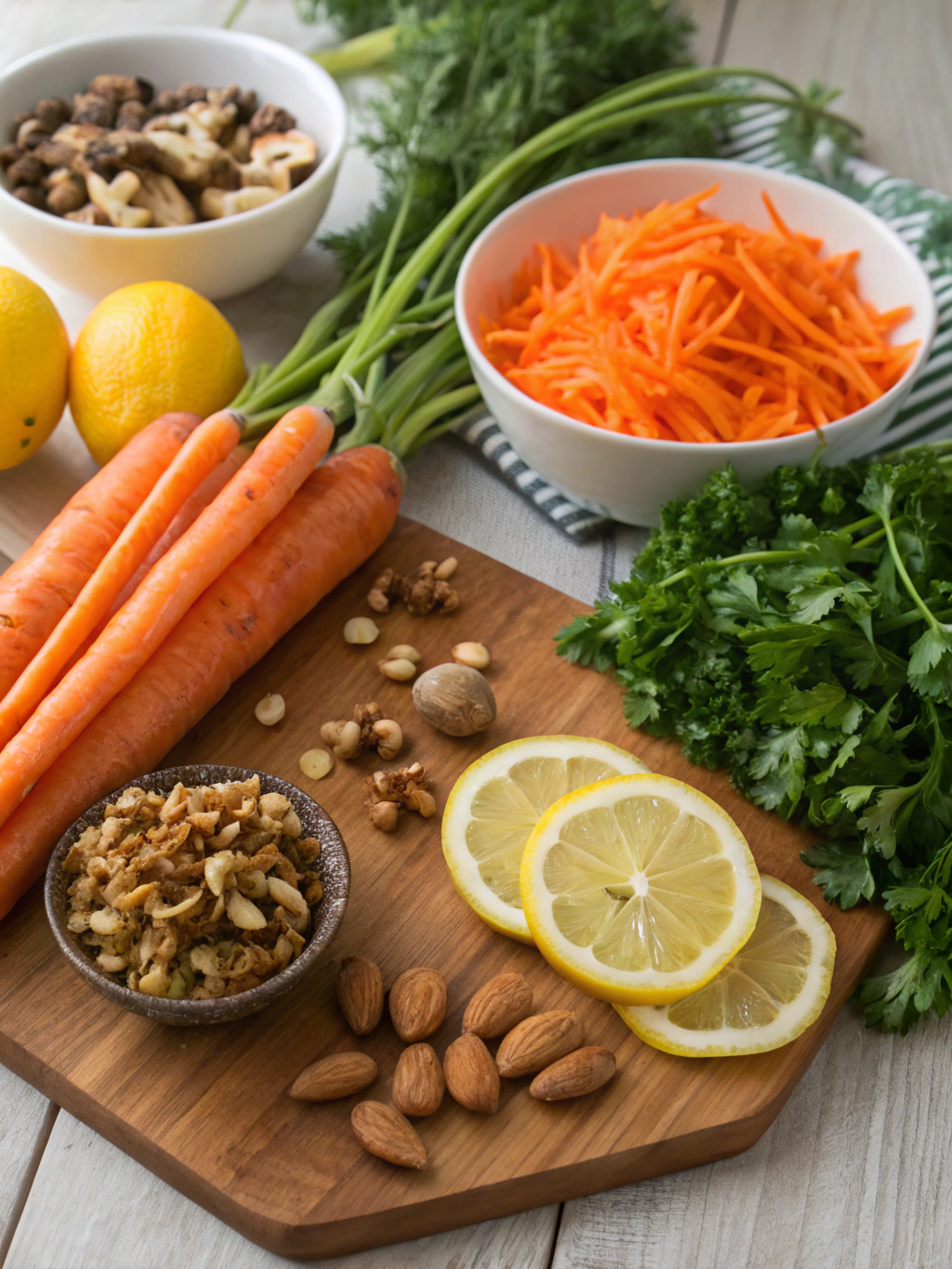 Ingredients for Avoca Carrot Salad