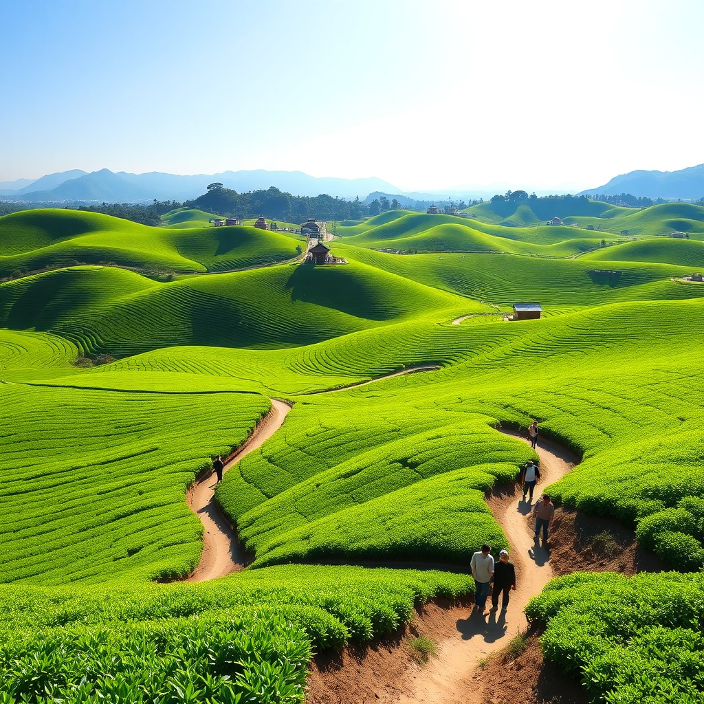 Boseong Green Tea Fields: Rolling Emerald Waves