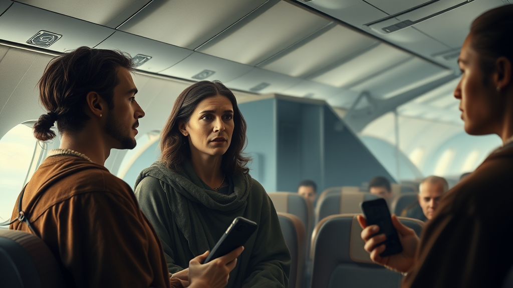 항공기 내부의 안전 대책