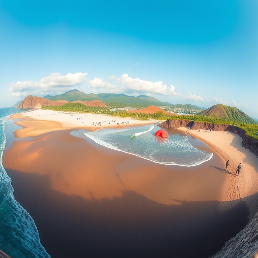 Jungmun Saekdal Beach – Jeju’s Vibrant Resort Shore