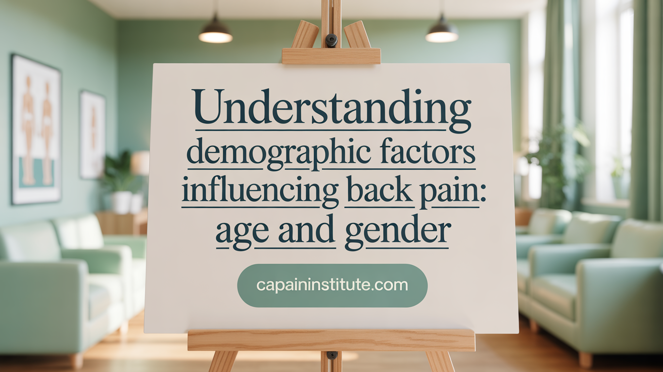 Understanding Demographic Drivers of Back Pain: Age and Gender