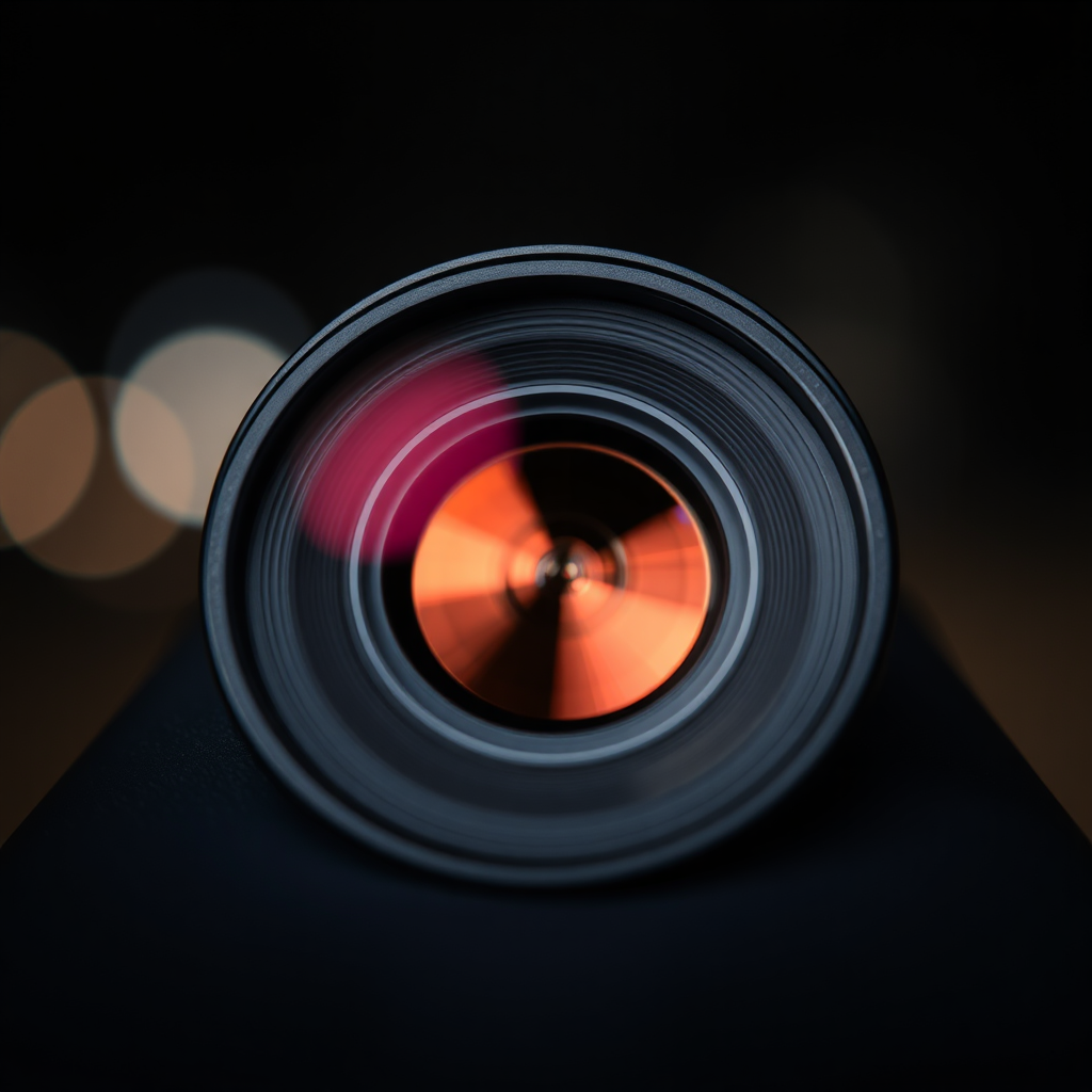 تصویری واقعی و باکیفیت از لنز دوربین گوشی هوشمند با افکت بوکه در پس‌زمینه، با تمرکز بر جزئیات لنز، نشان‌دهنده قابلیت‌های عکاسی و ویدیوگرافی موبایلی در بررسی گوشی‌های هوشمند