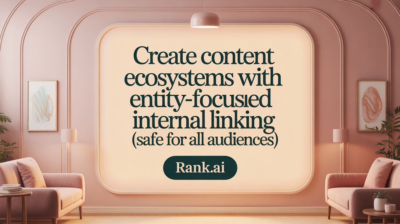 Create Content Ecosystems with Entity-Focused Internal Linking