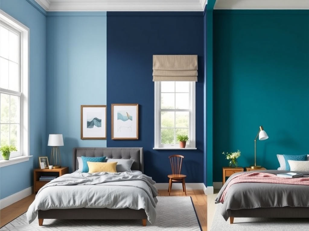 1. Choosing the Perfect Blue Palette for Your Bedroom