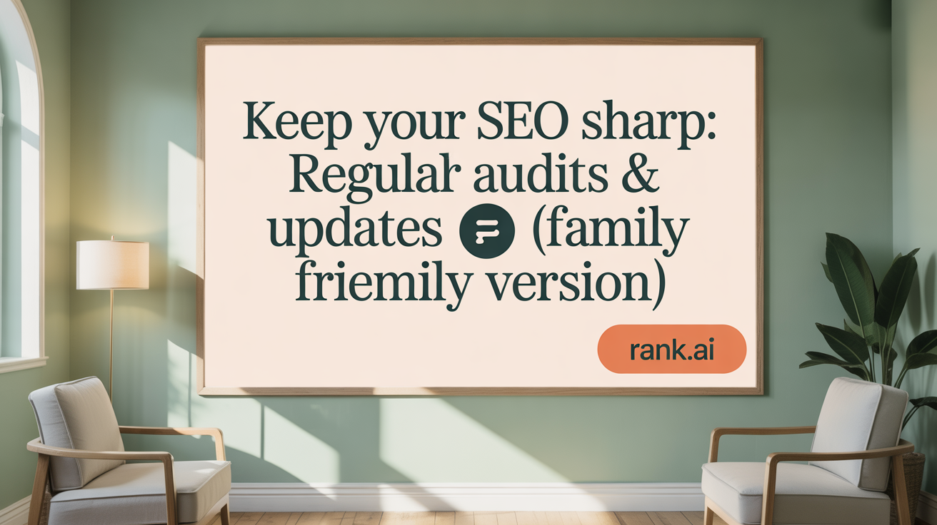 Keep Your SEO Sharp: Regular Audits &amp; Updates