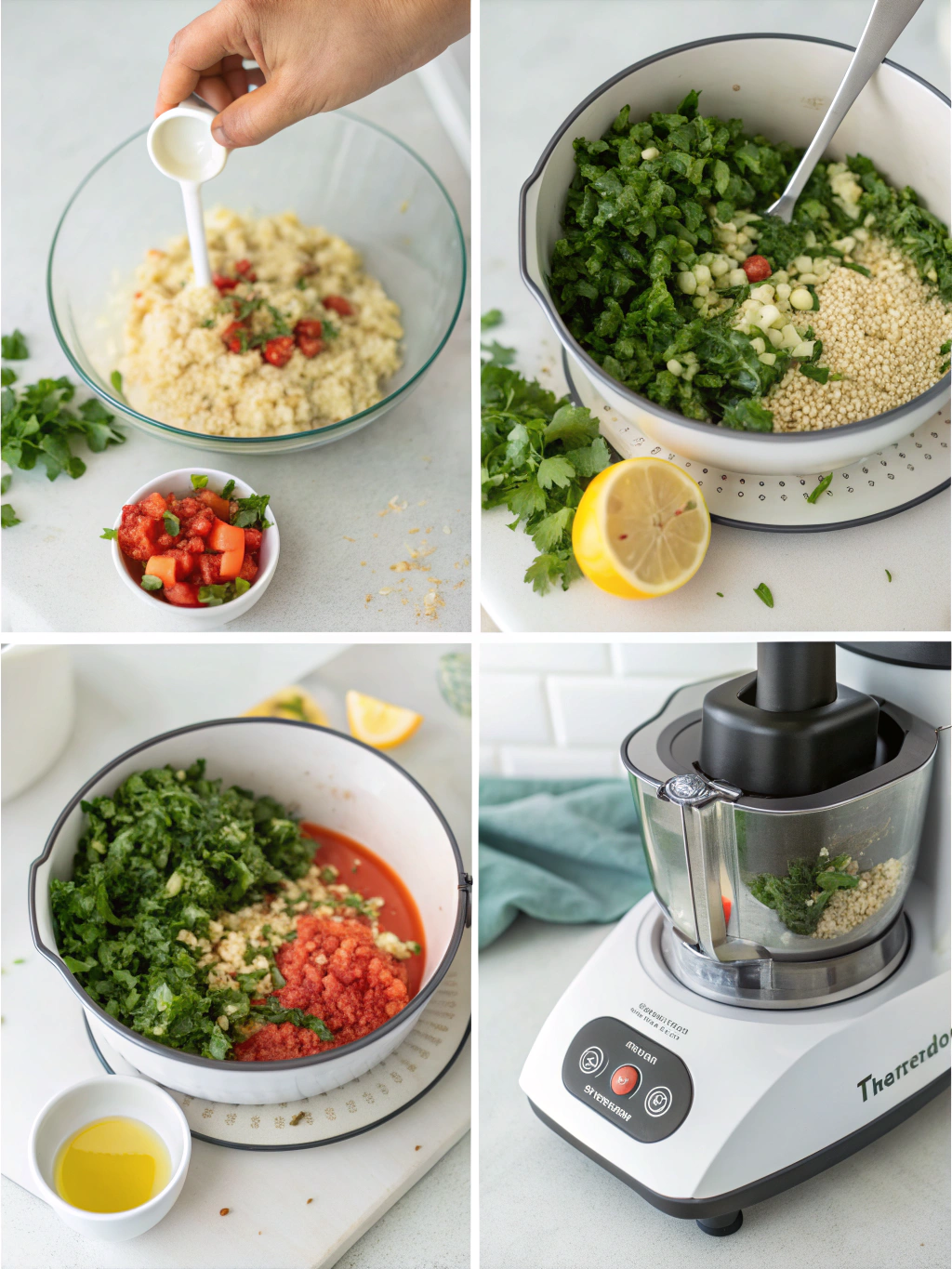 Preparing ingredients in Thermomix