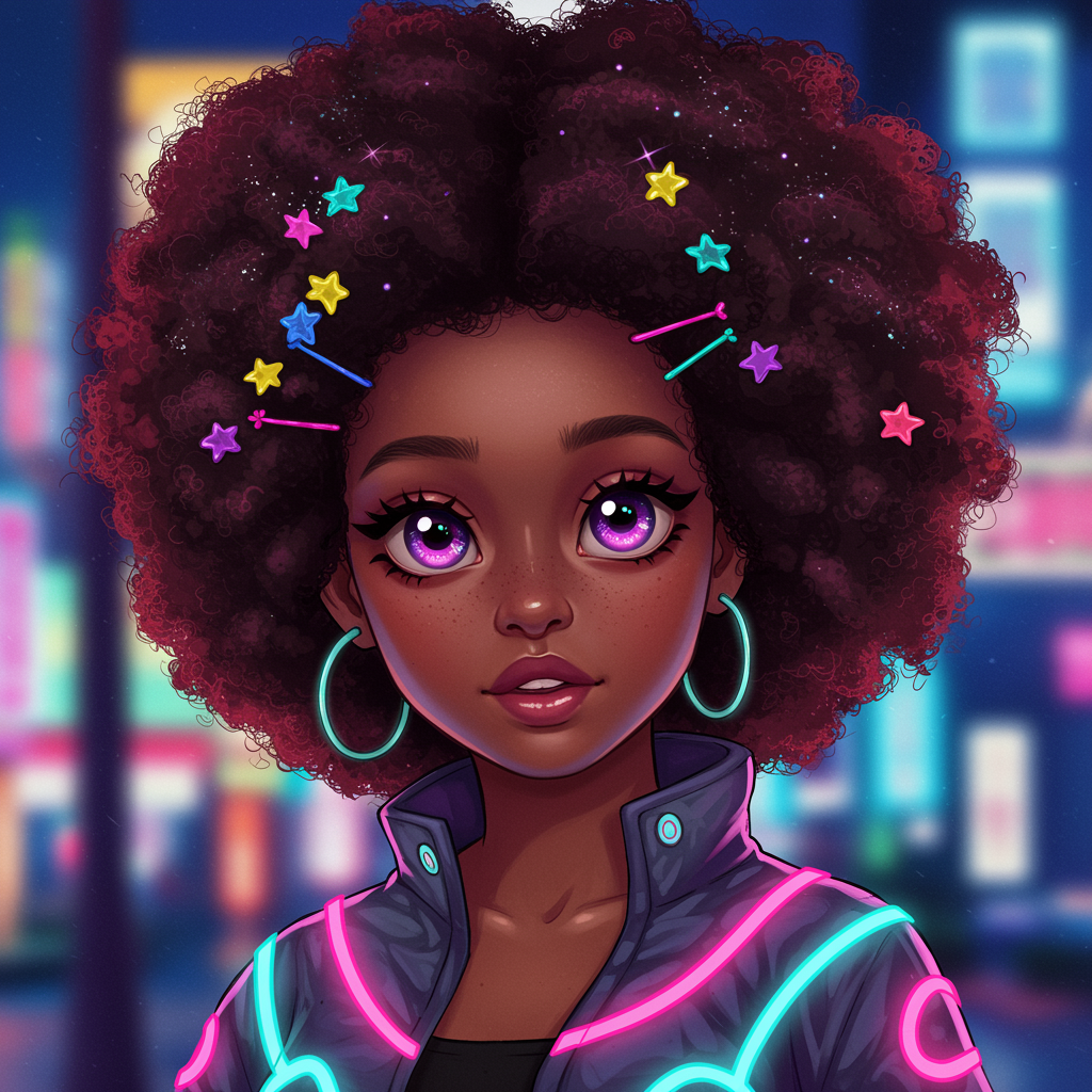 black girl pfp anime