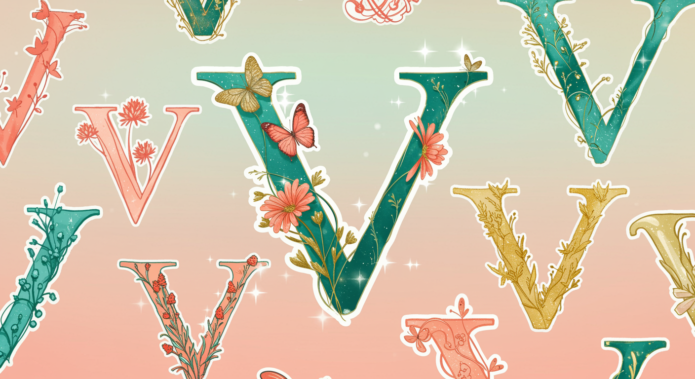 cursive v