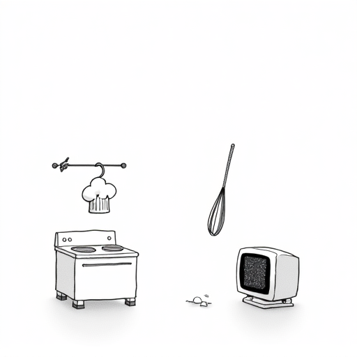 Chef Anne Burrell Dies at Age 55 single-panel cartoon
